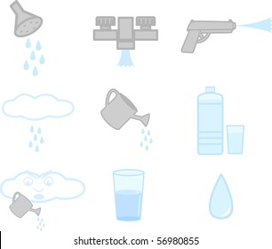 iconos de agua