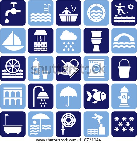 Water icons