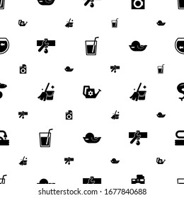 water icons pattern seamless. Included editable filled drinks, Watering can, Laundry service, Plumbing service, Cleaning service, seafood icons. water icons for web and mobile.