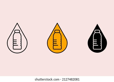 water icons  symbol vector elements for infographic web