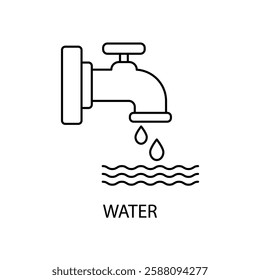 water icons  symbol vector elements for infographic web