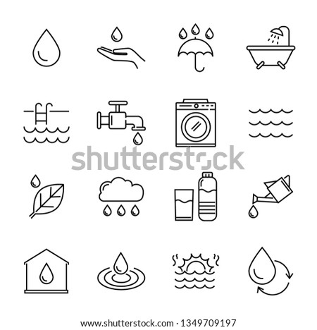 water icons vector design