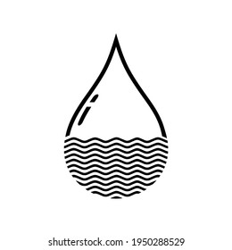 Water Illustration for Water Conservation Logo and Design Element. Vector Illustration