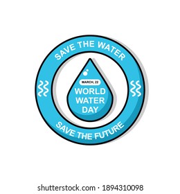 Water illustration design. Easy to edit with vector file. use for your creative content. Especially about world water day campaign in this march.