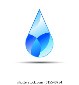 water illustration drop symbol blue nature icon