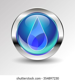 water illustration drop symbol blue nature icon