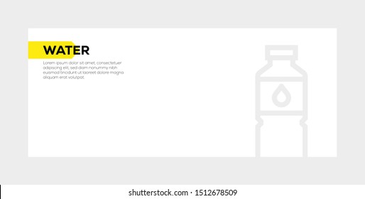 WATER AND ILLUSTRATION ICON CONCEPT