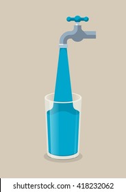 water illustration, vector background