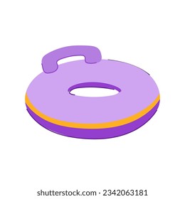 water inflatable ring cartoon. pool circle, lifesaver round, toy tube water inflatable ring sign. isolated symbol vector illustration