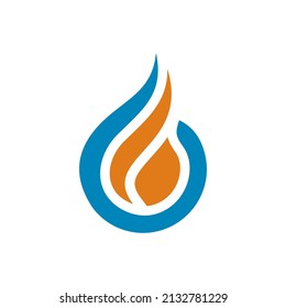 water initial logo simple and clean