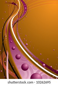 water inspired abstract image with bubble rising thru liquid