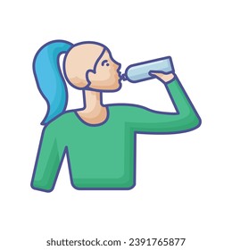 
 water intake, hydration tracking, icon  isolated on white background vector illustration Pixel perfect

