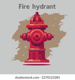 ilustración vectorial del icono de admisión de agua, color rojo de la colección de bomberos.