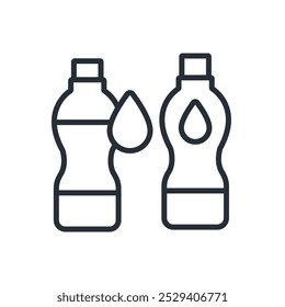 Wassereinlass-Symbol. vector.Editable stroke.linear style Zeichen zur Verwendung Web-Design, logo.Symbol-Illustration.