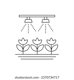 Water irrigation icon design. isolated on white background. vector illustration