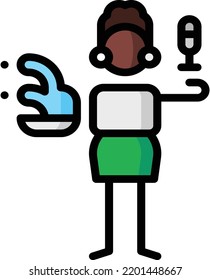 water isolated design element stock illustration. Vector on a white background