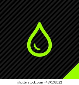 Water isolated minimal single flat linear icon for application and info-graphic. Drop line vector icon for websites and mobile minimalistic flat design.