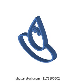 Water isometric left top view 3D icon