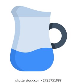 Icono de tarro de agua Ilustración vectorial de estilo plano
