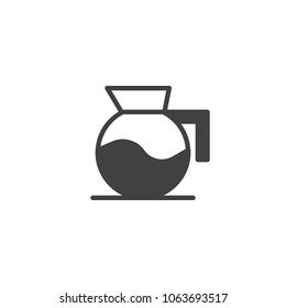 Water jar vector icon. filled flat sign for mobile concept and web design. Water pitcher simple solid icon. Tea pot symbol, logo illustration. Pixel perfect vector graphics