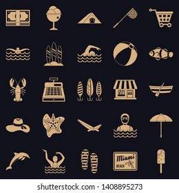 Water journey icons set. Simple set of 25 water journey vector icons for web for any design