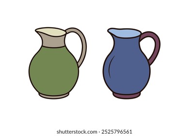 Water Jug Clipart - ilustração vetor estilo desenhos animados lúdicos para projetos criativos, design digital e arte