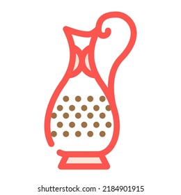 water jug color icon vector. water jug sign. isolated symbol illustration