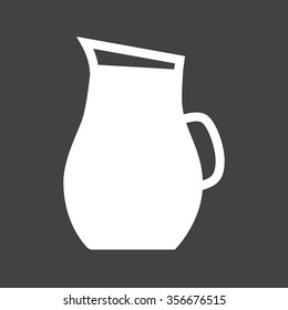 Water, jug, glass icon vector image. Can also be used for food iconset. Suitable for use on web apps, mobile apps and print media.