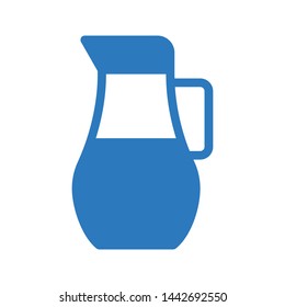 water jug glyph color vector icon