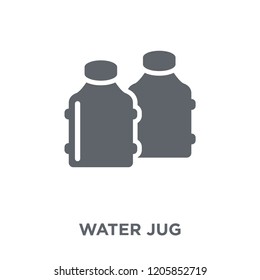 Water jug icon. Water jug design concept from Drinks collection. Simple element vector illustration on white background.