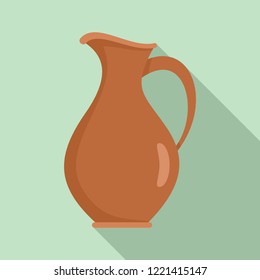 Water jug icon. Flat illustration of water jug vector icon for web design