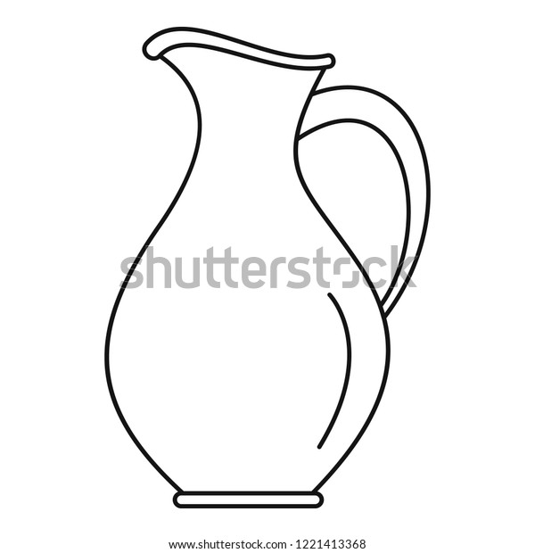 water jug icon outline water jug stock vector royalty free 1221413368 https www shutterstock com image vector water jug icon outline vector web 1221413368