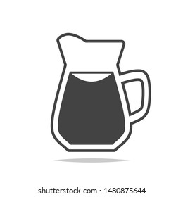 Water jug icon vector isolated