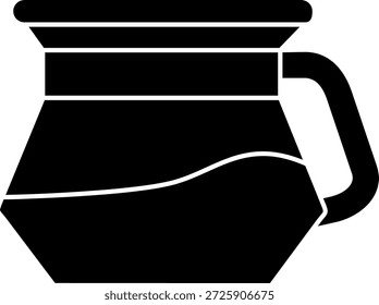 Jarra de agua Línea Vector Icon Design