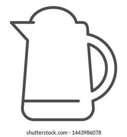 Water jug outline icon isolate in white background