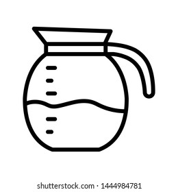 water jug thin line vector icon
