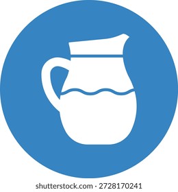 Ilustración de diseño de icono de Vector de jarra de agua