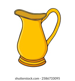 water jug vector illustration,isolated on white background,top view