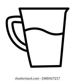 water jug Vector Line Icon Design