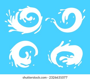 Water and juice splash liquide. Vector Illustration. A drop shape, simple yet profound symbol of liquidity A dripped droplet, silent player in theater of fluid dynamics A milk spill shape, unexpected