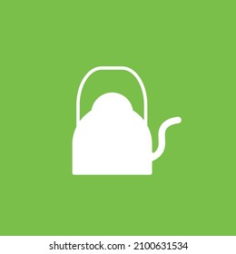 water kettle symbol design on green background