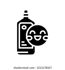 water for kids glyph icon vector. water for kids sign. isolated contour symbol black illustration