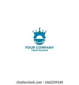water king logo design vector