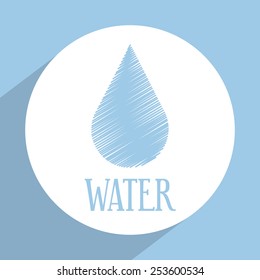 water label design, vector illustration eps10 graphic 