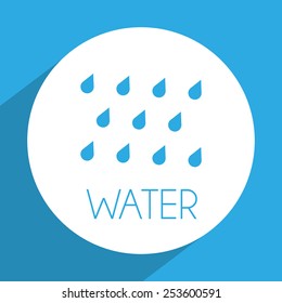 water label design, vector illustration eps10 graphic 
