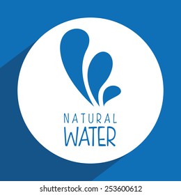 water label design, vector illustration eps10 graphic 