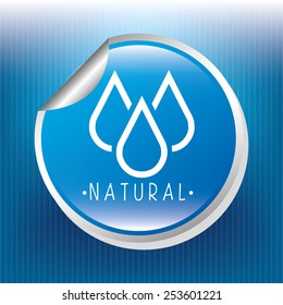 water label design, vector illustration eps10 graphic 