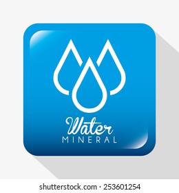 water label design, vector illustration eps10 graphic 