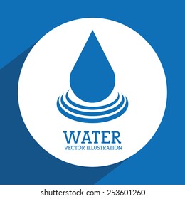 water label design, vector illustration eps10 graphic 