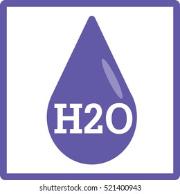 Water large icon and clear
